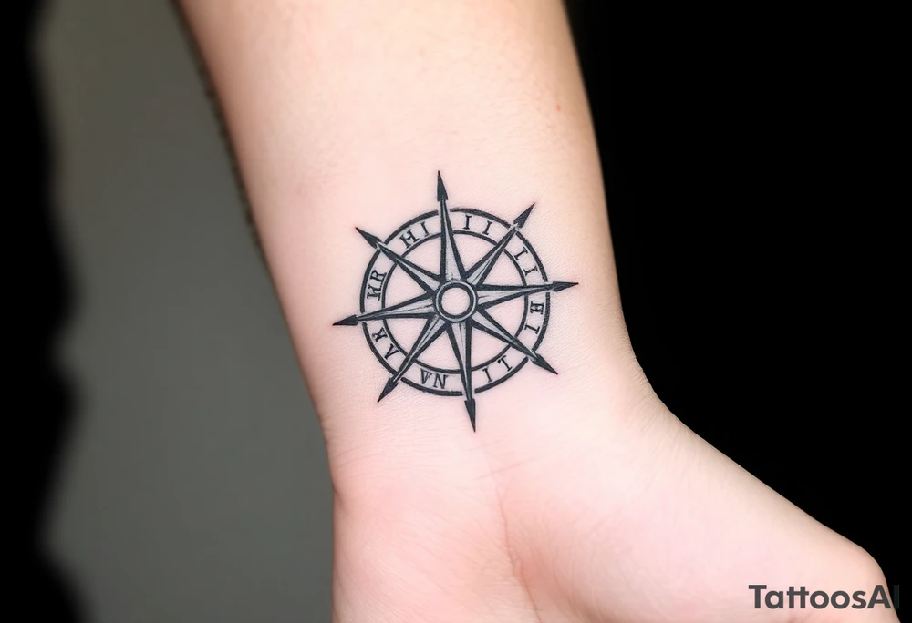 Compass tattoo idea