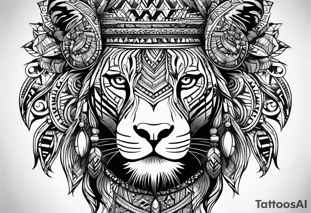 African forearm tattoo idea
