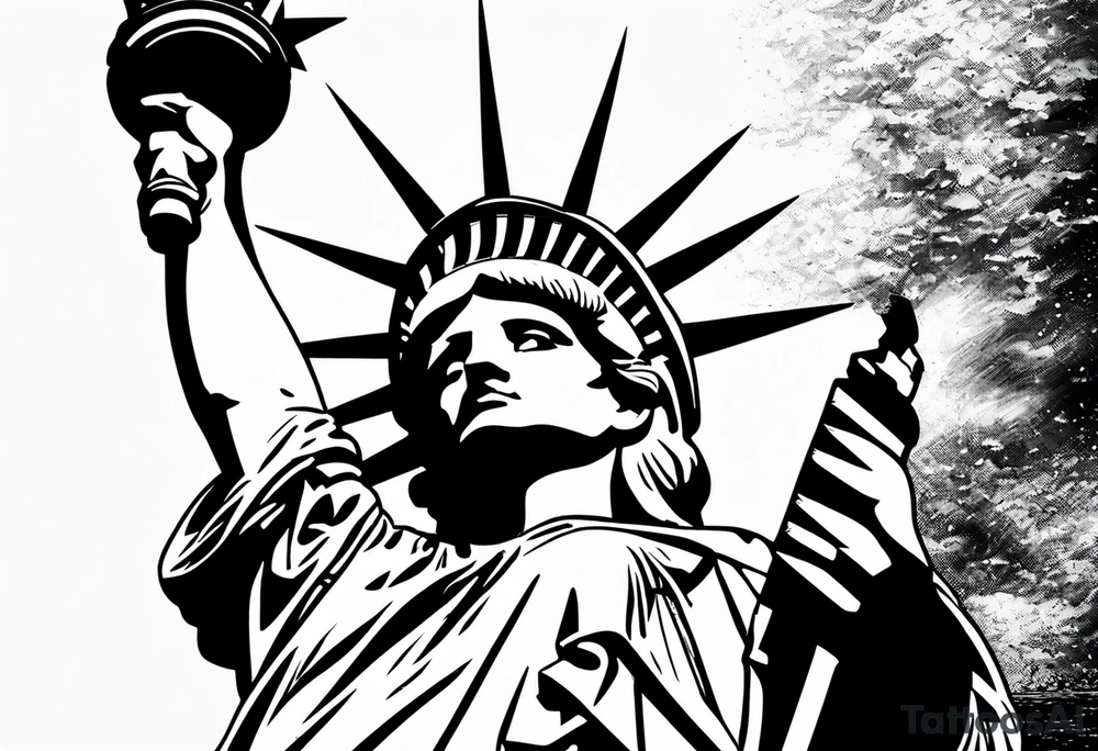 Statue of liberty tattoo idea