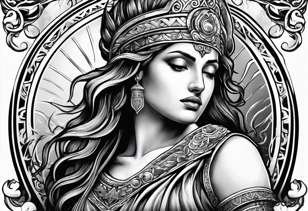 Greek or Roman mythology half sleeve tattoo idea