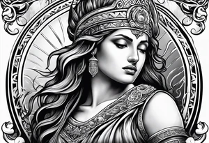Greek or Roman mythology half sleeve tattoo idea