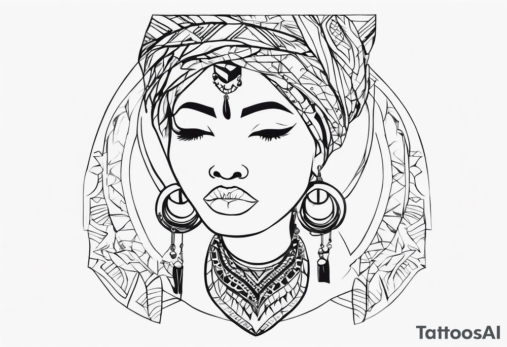 african collarbone tattoos tattoo idea