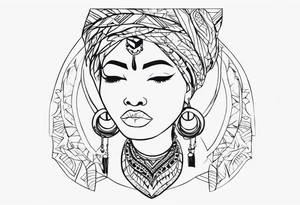 african collarbone tattoos tattoo idea