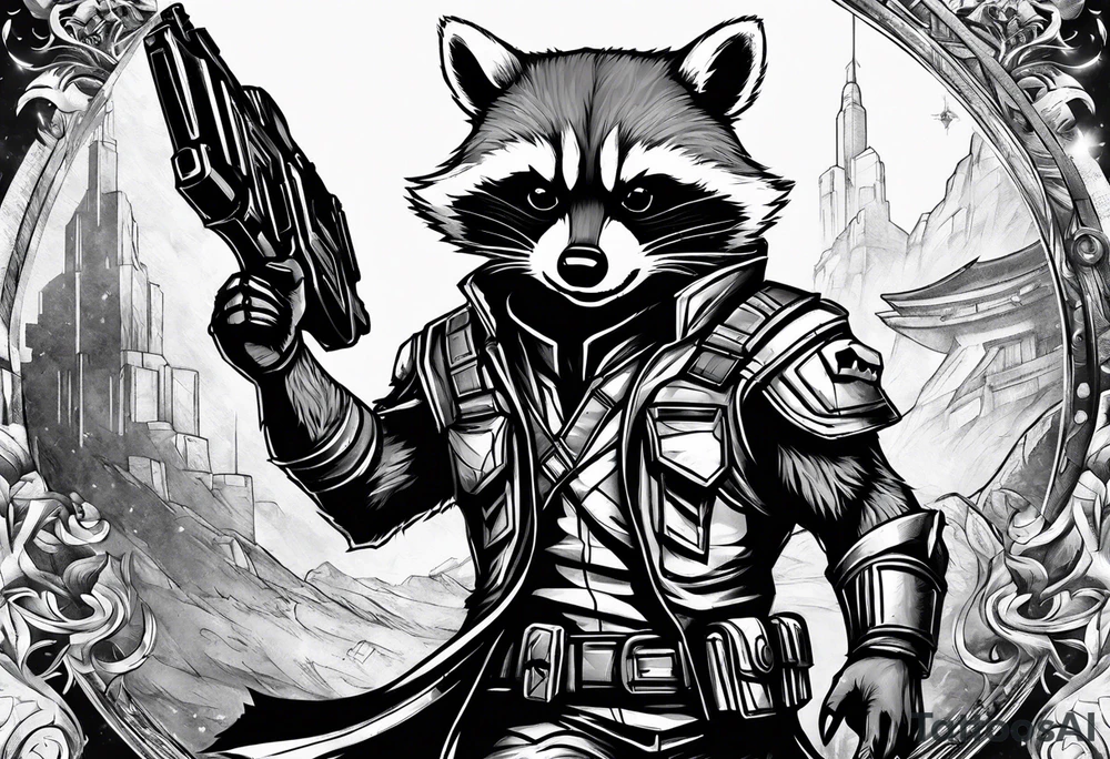 Rocket raccoon tattoo idea