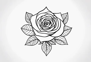 Rose, Virgo, stars, perfectly imperfect tattoo idea