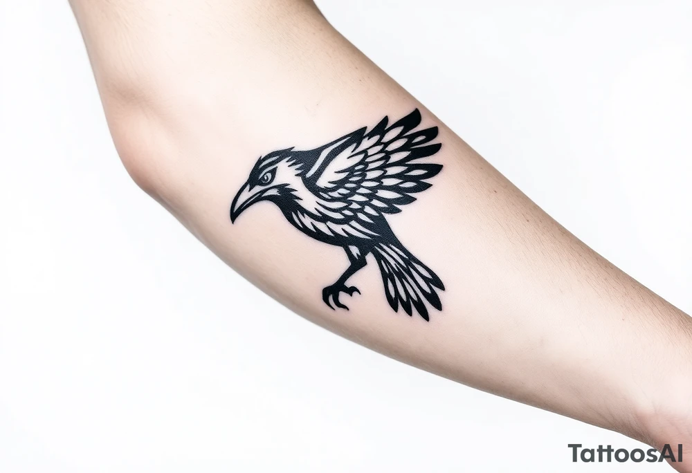 crow tribal tattoo idea