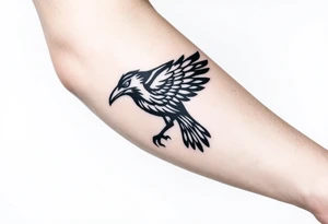 crow tribal tattoo idea