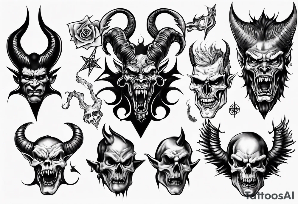satan tattoo idea