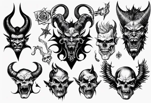 satan tattoo idea