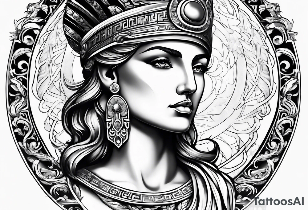 Greek Athena tattoo idea