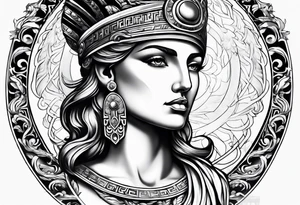 Greek Athena tattoo idea