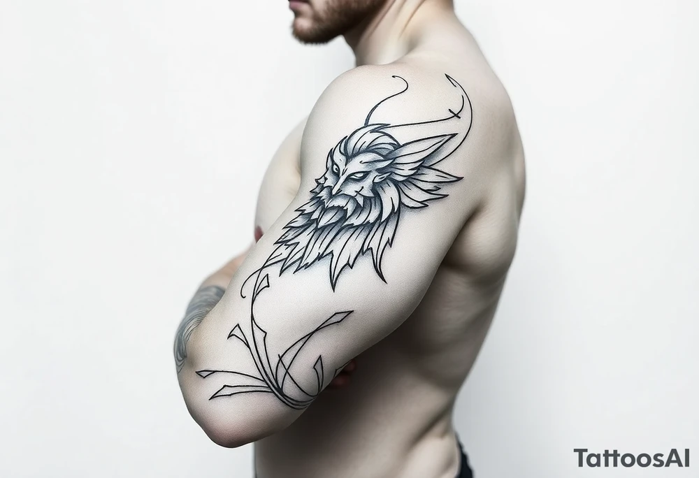 Nordic viking tattoo idea