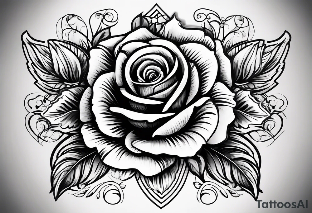 Cross that says know your worth as well as my dads birthday the 30th of August 1966 and a rose tattoo idea