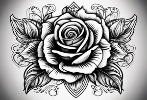 Cross that says know your worth as well as my dads birthday the 30th of August 1966 and a rose tattoo idea
