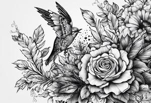 Arma na cabeça, quando atira, a cabeça ecplode em borboletas tattoo idea