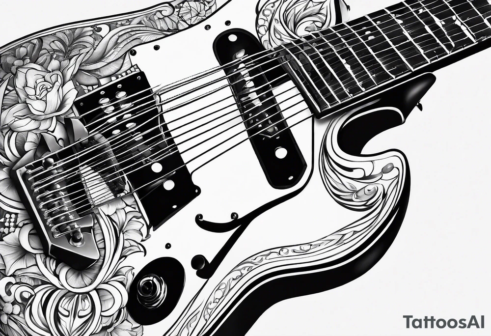 Guitar tattoo idea