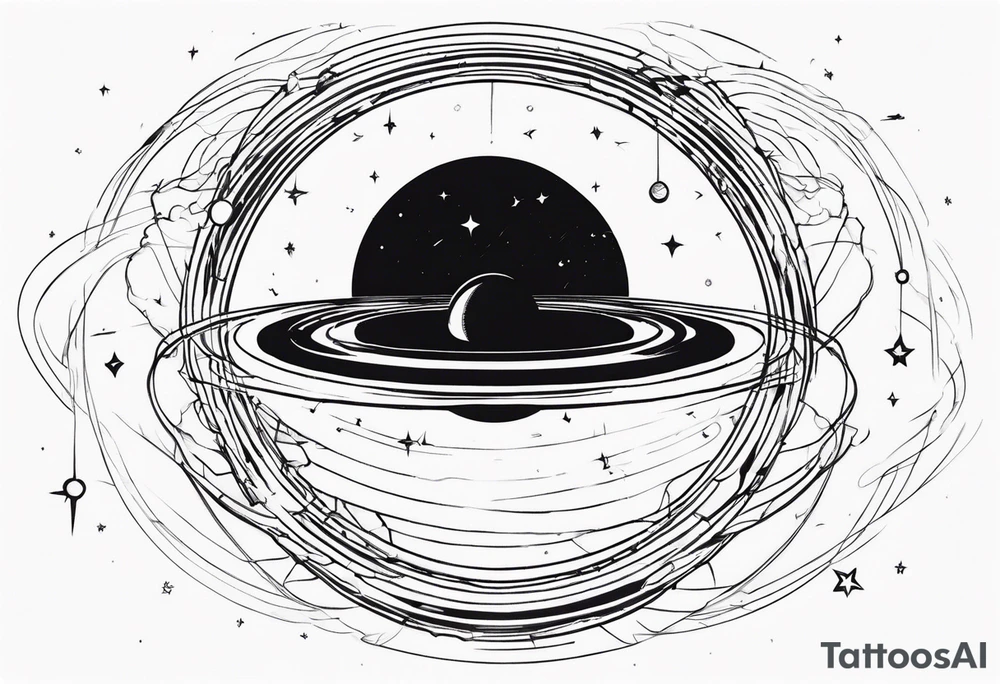 Black hole event horizon tattoo idea