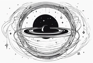 Black hole event horizon tattoo idea