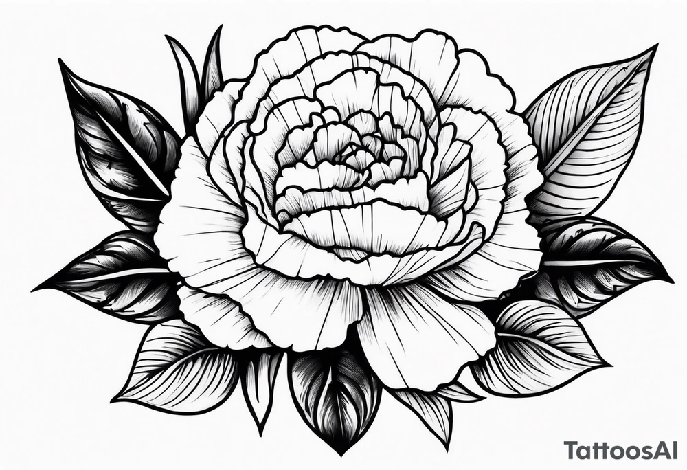 Carnation forearm sleeve tattoo idea