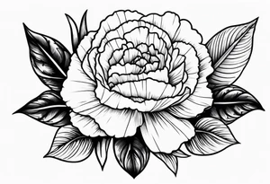 Carnation forearm sleeve tattoo idea