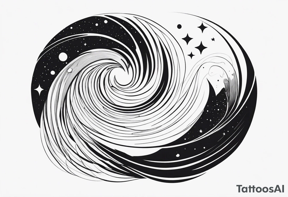 Universe, infinity, soul, 2012, tidal wave tattoo idea