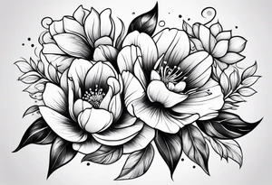rising blossoms tattoo idea