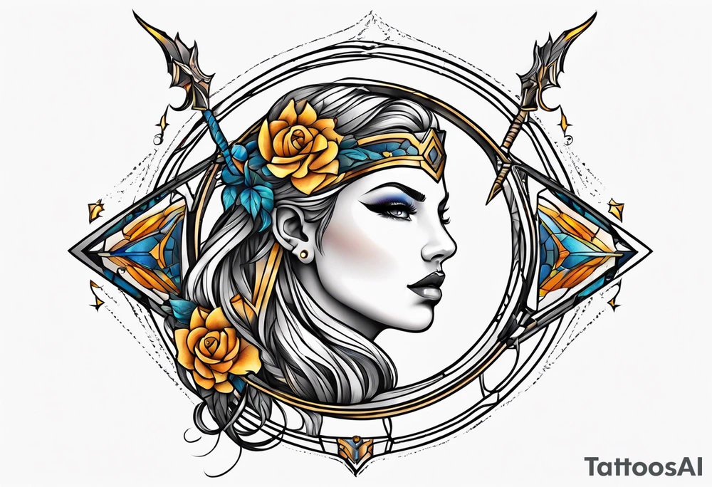 sagittarius, faith, strong tattoo idea
