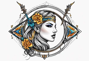 sagittarius, faith, strong tattoo idea