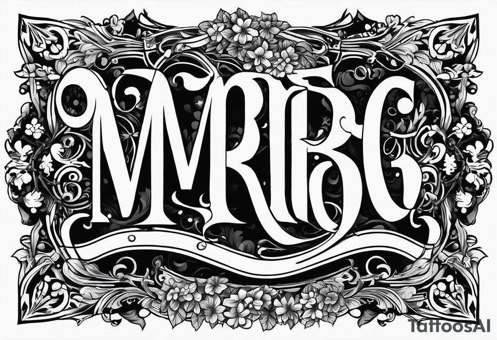 letters: "MRBG" underlined, equally separated
simple, clear, plain, unadorned, no background tattoo idea letters: "MRBG" underlined, equally separated
simple, clear, plain, unadorned, no background tattoo idea