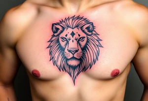 realistic
lion w tattoo idea