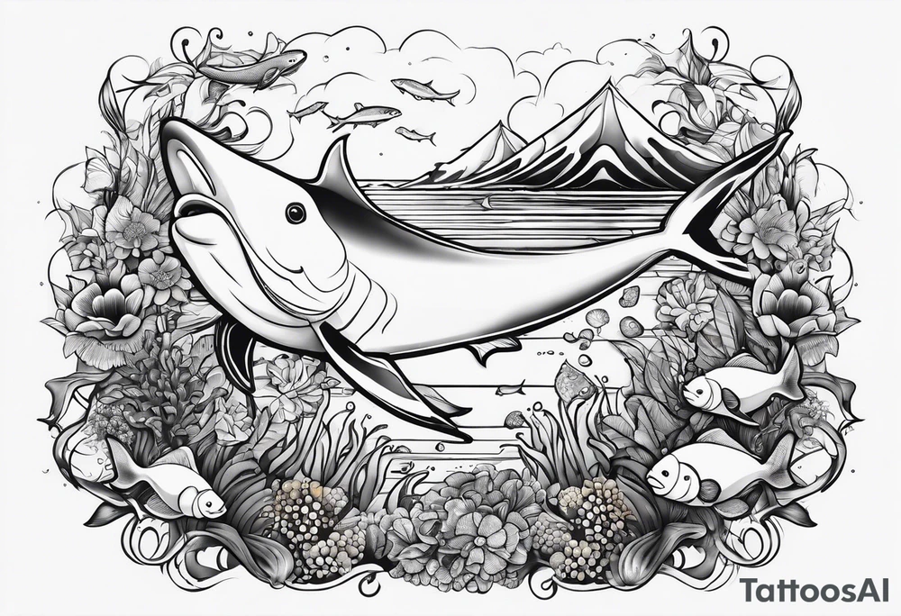 small sealife tattoo tattoo idea