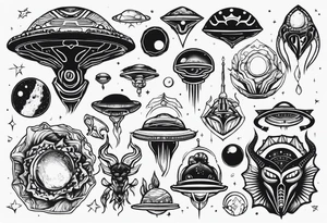 aliens tattoo idea