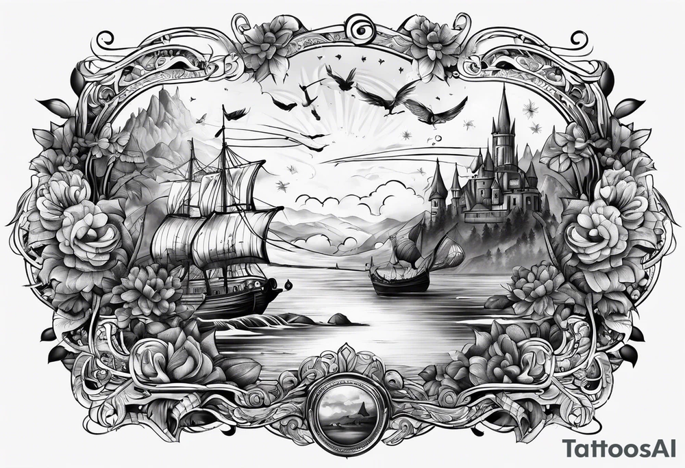 Life's a journey tattoo idea