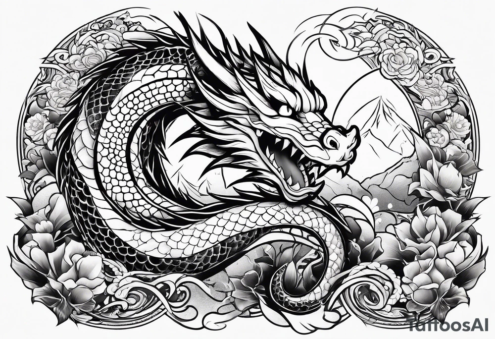 Dragonite yakuza style tattoo idea