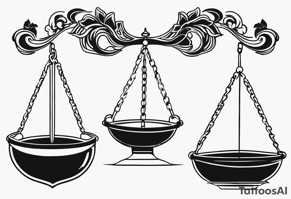 Tipping the scales tattoo idea