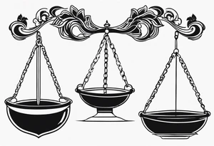 Tipping the scales tattoo idea