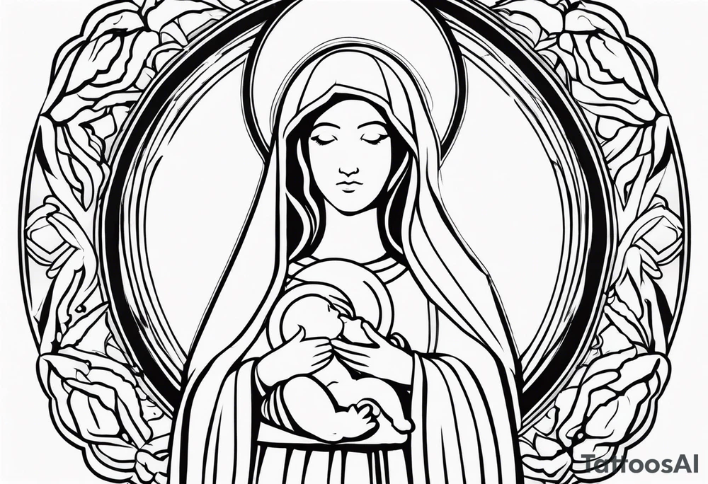 mother Mary tattoo idea