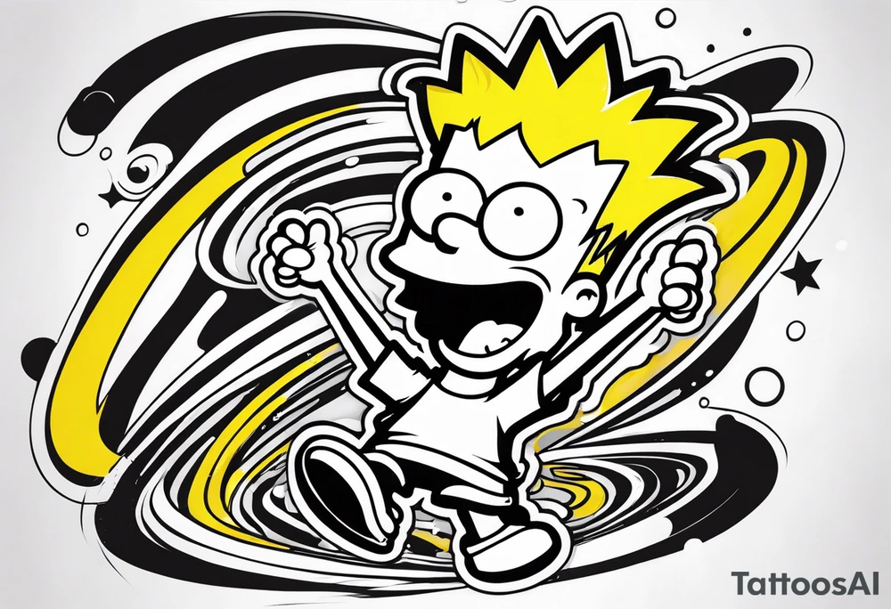 BART SIMPSON AS AN ESHAY tattoo idea