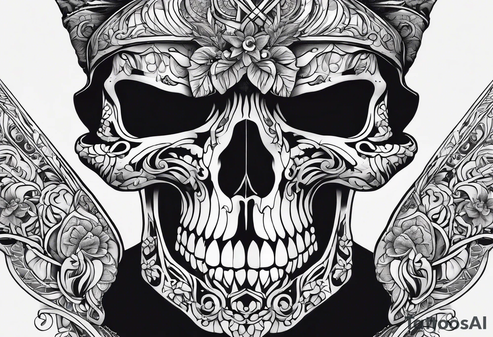 Skelton hand tattoo idea