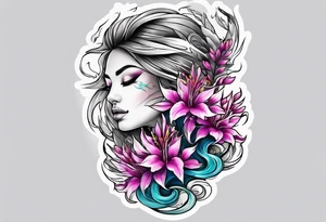 water and fireweed
no people tattoo idea