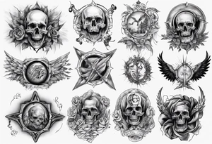 full stomach tattoo 
Christian theme tattoo idea