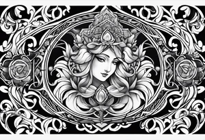 Religious faith mercy tattoo idea