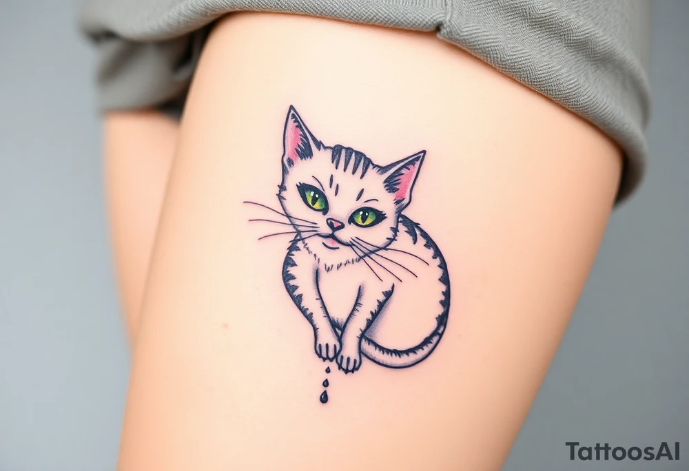 Cheshire cat tattoo idea