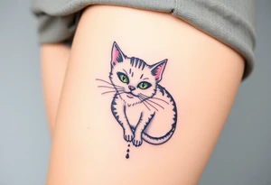 Cheshire cat tattoo idea