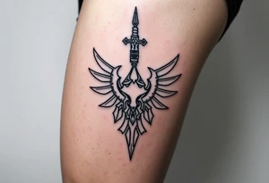 Testosterone injection site with zelda tattoo idea