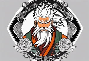 Jiraiya in Sage mode from the anime naruto tattoo idea