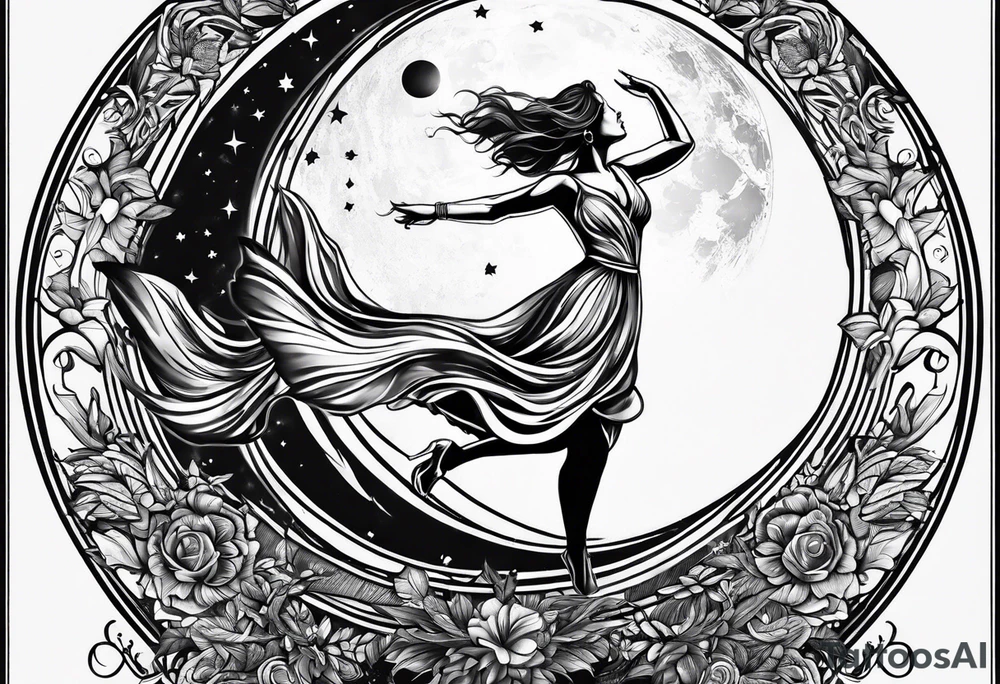 dancing in the moonlight tattoo idea