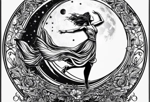 dancing in the moonlight tattoo idea