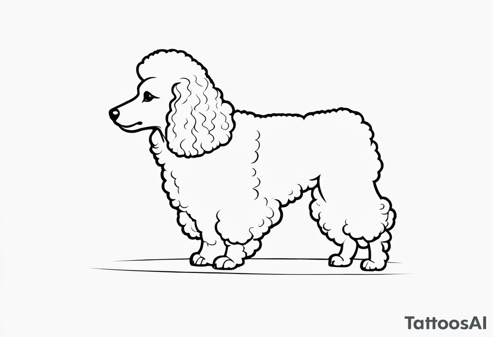 poodle tattoo idea