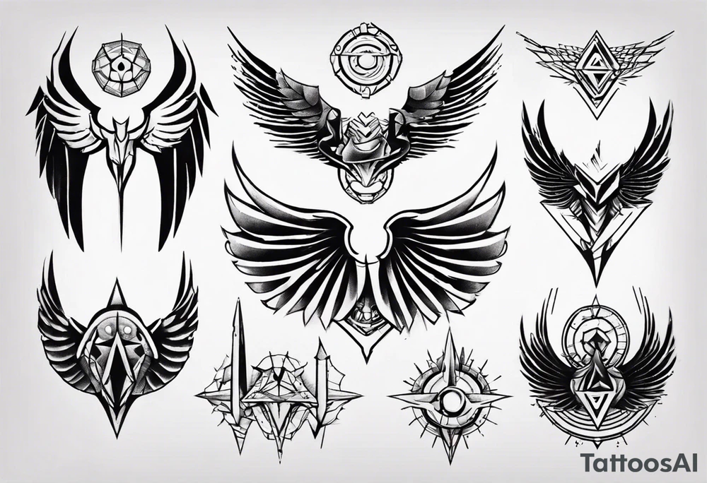 spreat wings tattoo idea